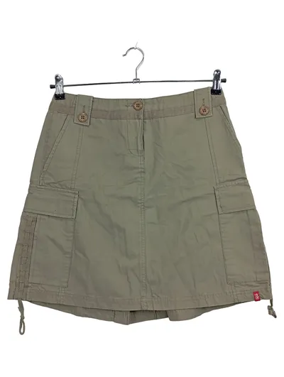 edc by Esprit Damen Cargo Rock Hosenrock Gr. 36/S Oliv Baumwolle