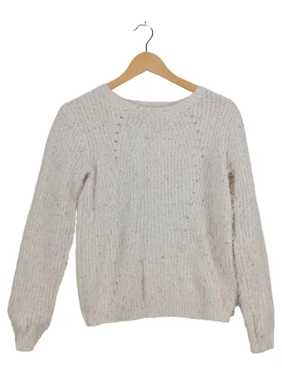 Cache Cache Damen Pullover Gr. 36/S Weiß Casual Strick