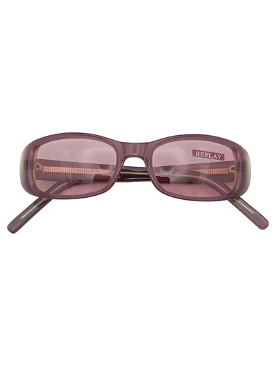 Replay Sonnenbrille Damen Vintage Acetat Lila UV-Schutz