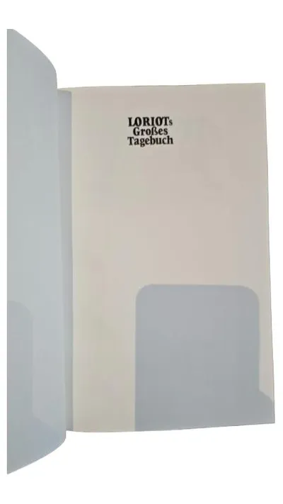 Loriot Klassisches Tagebuch Weiß Notizbuch Journal