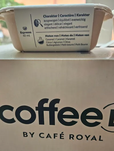 CoffeeB by Café Royal Kapselmaschine Kapselsystem ohne Kapsel Schwarz