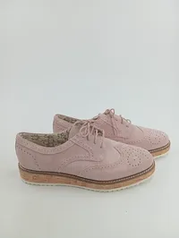 5th Avenue Damen Schnürschuhe Oxford Brogues Rosa Gr. 41 Elegant 2