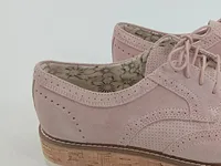 5th Avenue Damen Schnürschuhe Oxford Brogues Rosa Gr. 41 Elegant 3