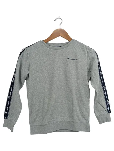 Champion Kinder Sweatshirt Gr. 140 Grau Sportlich Langarm