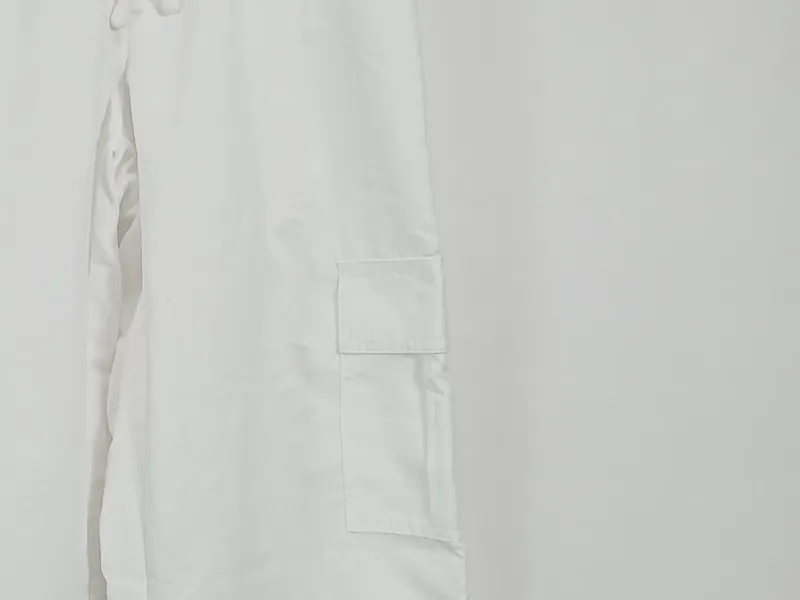 BONPRIX COLLECTION Damen Cargohose Gr. 40 Weiß Praktisch Gummibund Tunnelzug 3