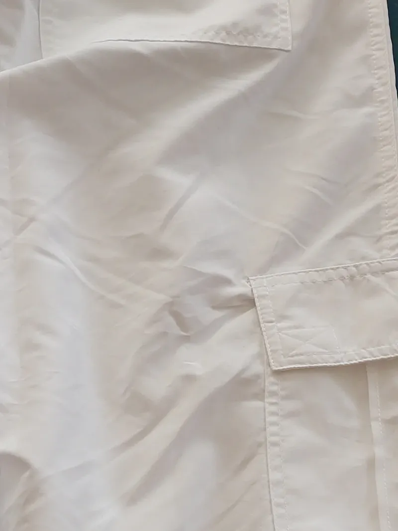 BONPRIX COLLECTION Damen Cargohose Gr. 40 Weiß Praktisch Gummibund Tunnelzug 5
