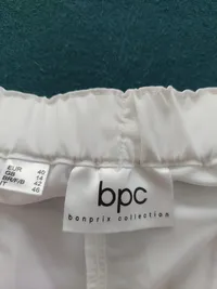 BONPRIX COLLECTION Damen Cargohose Gr. 40 Weiß Praktisch Gummibund Tunnelzug 7