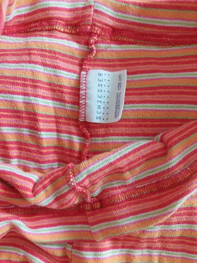 Schiesser Mädchen Leggings gestreift Baumwolle Freizeit Gr. 128 Mehrfarbig