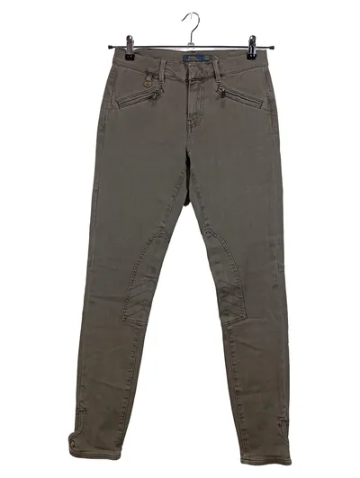 Polo Ralph Lauren Damen Reithose Oliv Gr. 29 Baumwolle Skinny