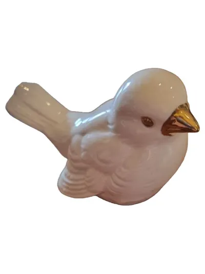 Goebel Porzellanfigur Vogel Klassisch Weiß 7cm Dekoration Alltag