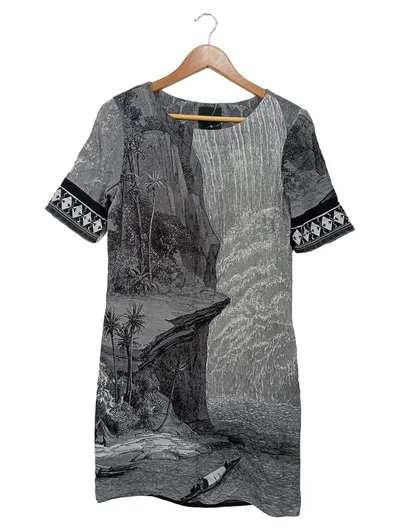 Desigual Damen Freizeitkleid Gr. 38 Vintage Mehrfarbig Viskose