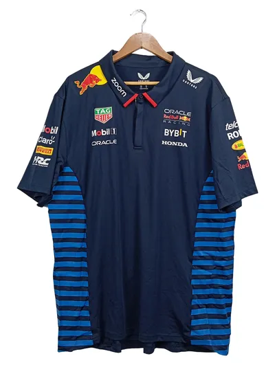 Castore Red Bull Racing Formel 1 Poloshirt Herren 3XL Blau Sportlich