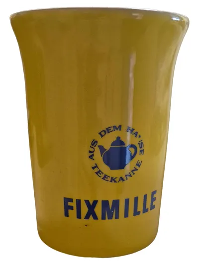 Teekanne FIXMILLE Retro Gelb Keramik Kanne