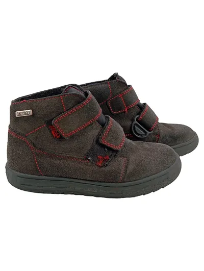 Richter Kinder Sneaker low Grau Gr. 28 Klettverschluss Wildleder