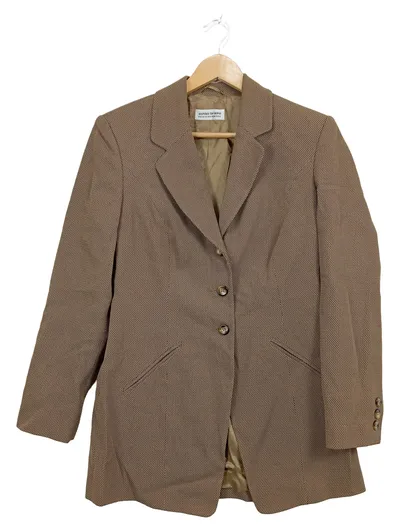 Ashley Brooke Damen Blazer Gr. 38 Beige Klassisch Business Viskose