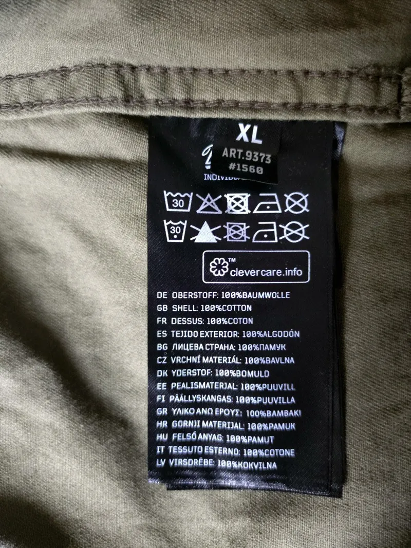 Brandit Herren Freizeithemd Oliv Gr. XL Military Style Baumwolle Langarm 5