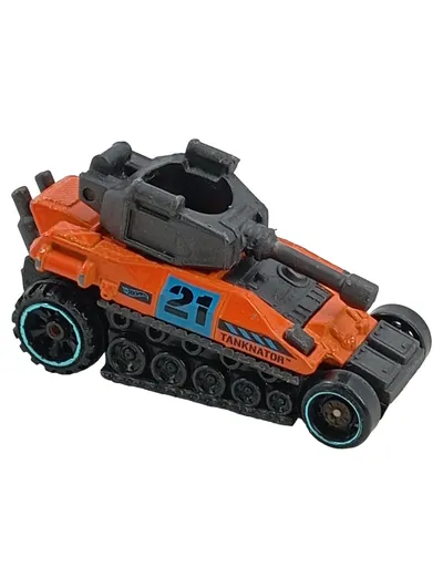Hot Wheels Tanknator Spielzeug Panzer Orange Nr. 21 Sammler