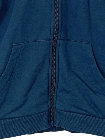 L&D GmbH Kinder Kapuzenjacke Hoodie Gr. 122/128 Petrol Reißverschluss