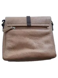 PICARD Damen Umhängetasche Beige Braun Leder Crossbody Bag Klein 2