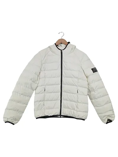 Ecoalf Damen Steppjacke Outdoor Gr. XL Weiß mit Kapuze