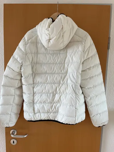 Ecoalf Damen Steppjacke Outdoor Gr. XL Weiß mit Kapuze