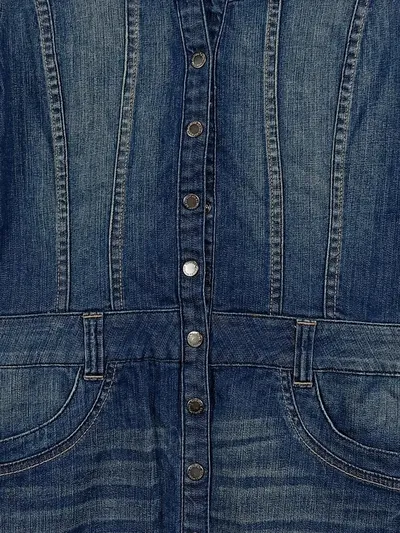 s.Oliver Damen Jeanskleid Kurzarm Hemdkleid Gr. 38 Blau Casual