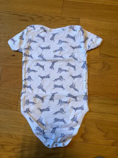 Schiesser Baby Body Gr. 86 weiß Tiermotive Baumwolle