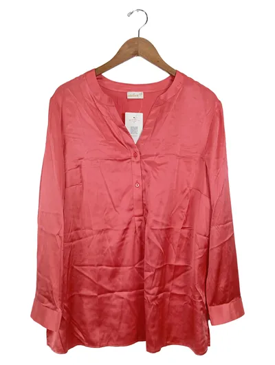 Atelier GS Damen Bluse Langarm Pink Gr. 46