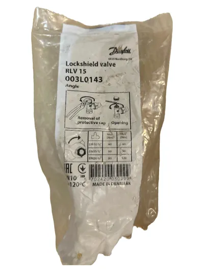 Danfoss RLV 15 Eckventil Heizkörper Lockshield Valve DN15 003L0143