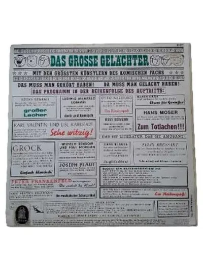 Das Grosse Gelächter - Odeon Vinyl LP Komiker der letzten 50 Jahre