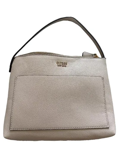 Guess Henkeltasche Damen Beige Klein Elegant Polyurethan Handtasche