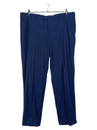 Candia Herren Stoffhose kariert Blau Business Gr. 60/W44 1