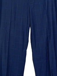Candia Herren Stoffhose kariert Blau Business Gr. 60/W44 2