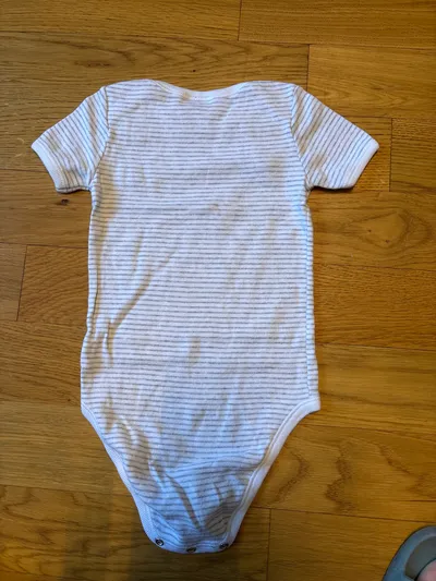 Schiesser Baby Body Kurzarm Gestreift Kinder Gr. 86 Mehrfarbig