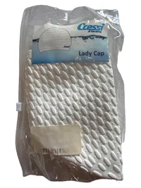 Cressi Lady Cap Badekappe Damen Schwimmkappe Weiß Silikon 5
