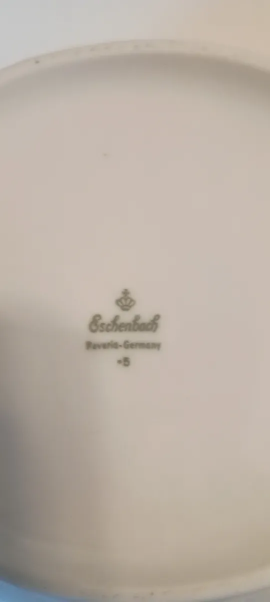 Eschenbach Bavaria Zuckerdose Porzellan Blumenmuster Weiß mit Deckel 2