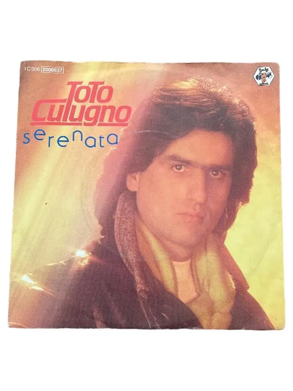 Toto Cutugno Serenata 7" Vinyl Single Italo Pop Schlager 80er EMI Electrola 1