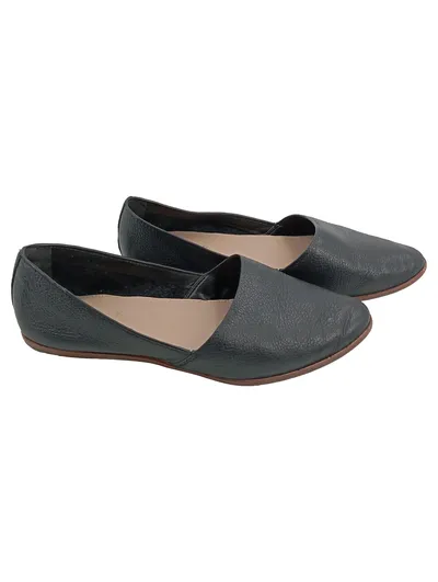 ALDO Damen Ballerinas Gr. 37 Schwarz Casual Leder Schuhe