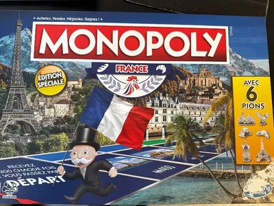 Monopoly France Edition Speciale Brettspiel Hasbro 6 Pions Sonderedition
