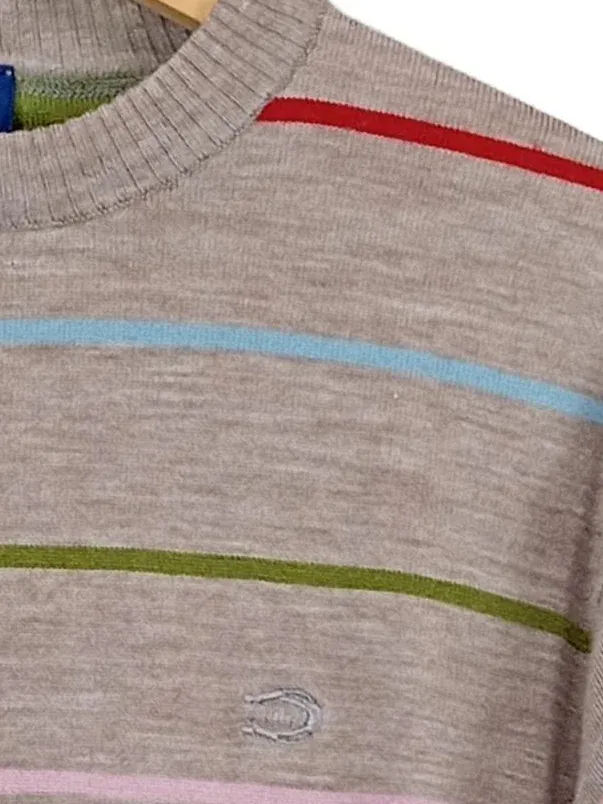 Dickies Pullover Herren Gr. M gestreift Mehrfarbig Grau Strickpullover 4