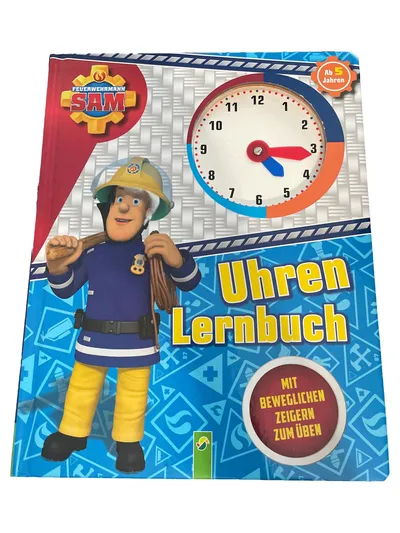 Feuerwehrmann Sam Uhren Lernbuch Activity Buch Uhrzeit lernen Kinder