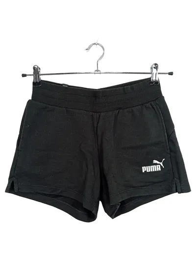 Puma Damen Sport Shorts Gr. XS Schwarz Baumwolle Sportlich Freizeit