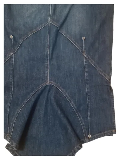 SISLEY Damen Jeansrock Gr. 44 Blau Casual Midirock