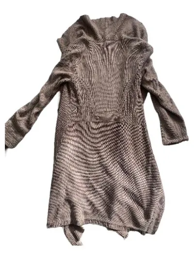 Street One Damen Strickjacke Rüschen Cardigan Beige Gr. 42 XL