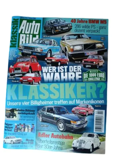 Auto Bild Klassik 2/2015 BMW M5 40 Jahre 1000 Euro Challenge Oldtimer