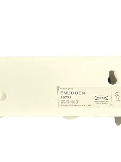 IKEA ENUDDEN Garderobenleiste Wandgarderobe Hakenleiste Weiß Minimalistisch