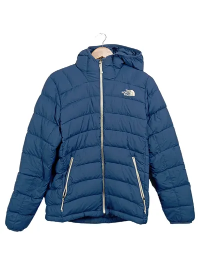 The North Face Daunenjacke Herren Gr. S Blau Kapuze Winterjacke