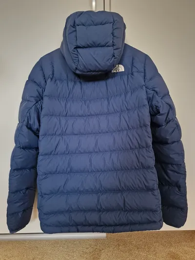 The North Face Daunenjacke Herren Gr. S Blau Kapuze Winterjacke