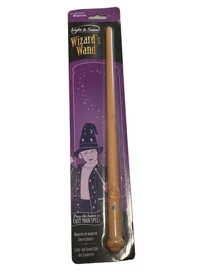 Tobar Zauberstab Licht & Sound Wizard's Wand Kinder Beige Zauberkasten