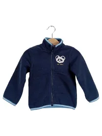 Eat Ants by Sanetta Kinder Fleecejacke Gr. 86 Blau mit Panda Stickerei 1